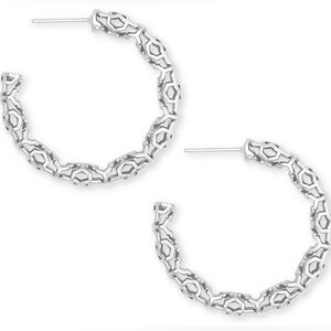 Kendra Scott Maggie Small Hoops - Silver